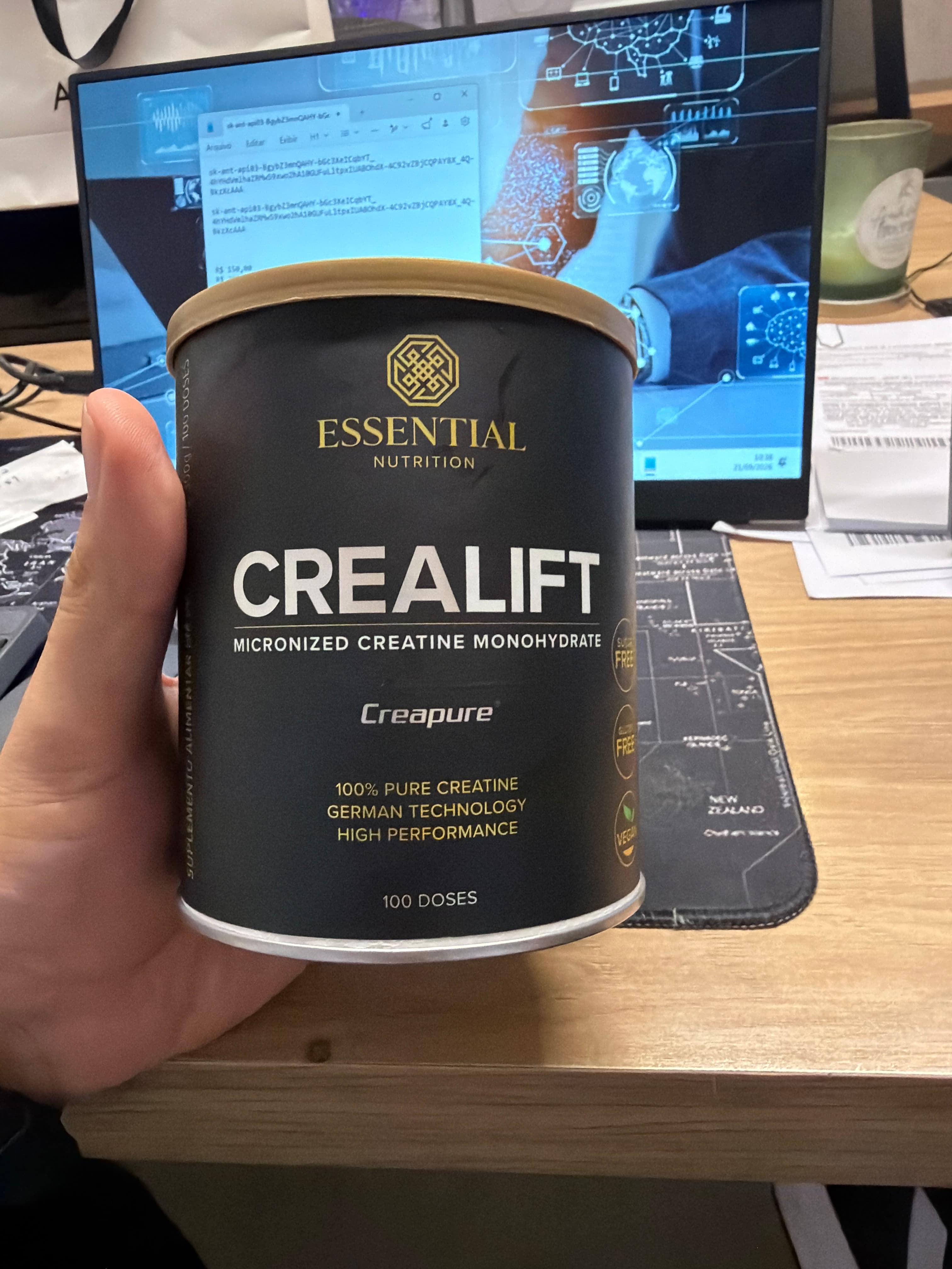 Crealift Creatina Monohidratada Essential Nutrition